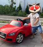 Електромобіль дитячий. Audi машинка. Велика іграшка.