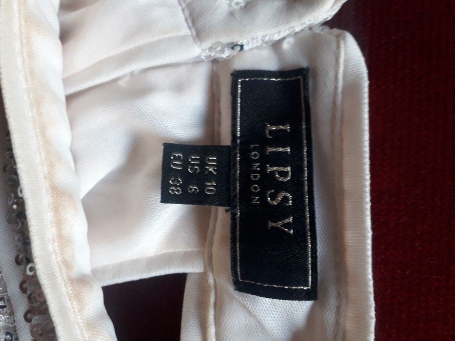 Sukienka cekinowa dekolt halter