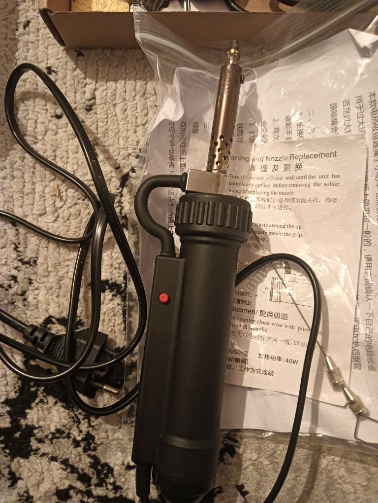 Ferro soldar e dessoldador