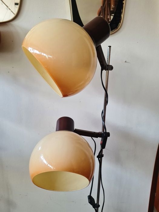 Lampa podłogowa ,dwupunktowa,Space Age ,Szarvasi, Węgry,lata 70 Mid-c
