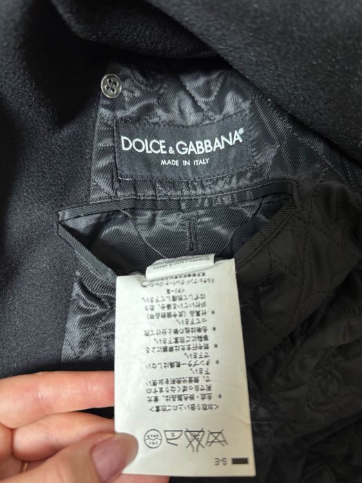 Чоловіче пальто Dolce&Gabbana з вовни та кашеміру