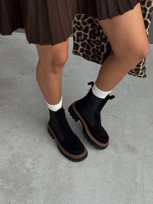 Жіночі черевики челсі зимові, Демі