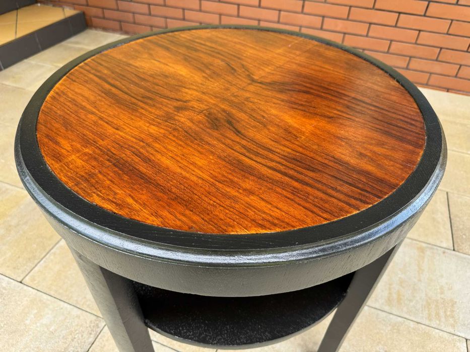 stolik kawowy mały intarsja stoliczek ława okrągły stół