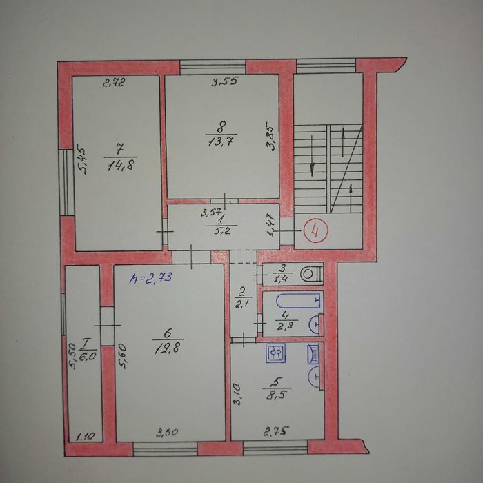 Продам трикімнатну квартиру м.Самбір