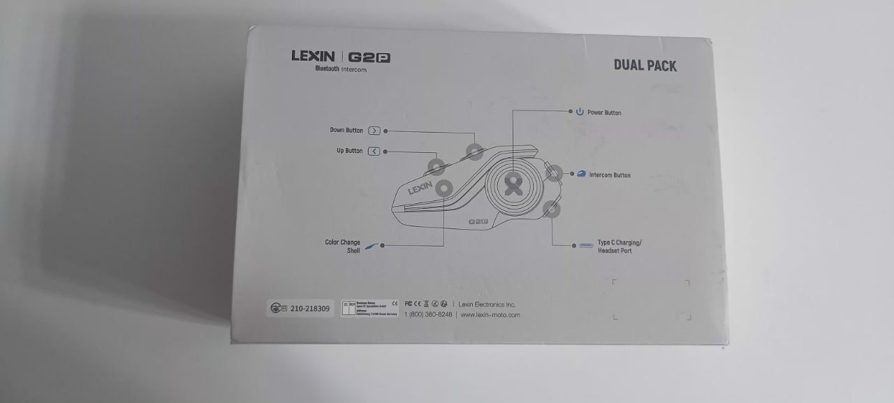 LEXIN G2P Мотогарнитура, НОВАЯ