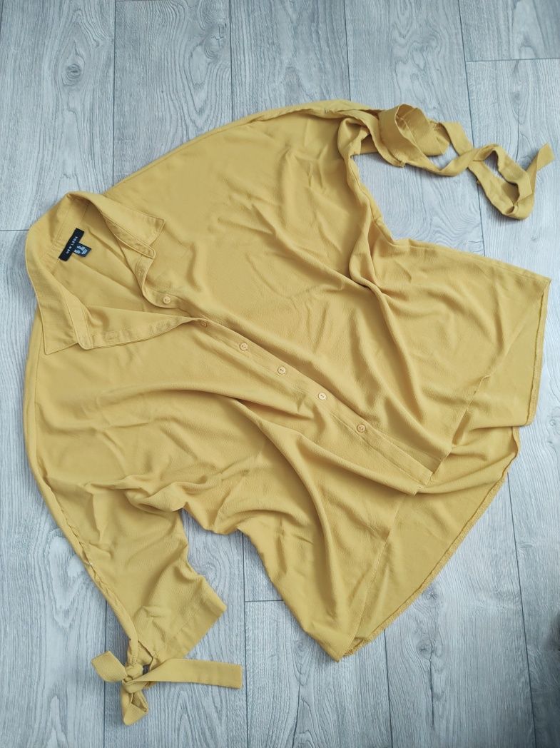 Bluzka/koszula z wiązanymi rękawami XXL