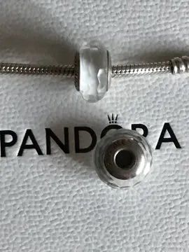 Pandora Charms Murano Biała fasetka 791070 Unikat
