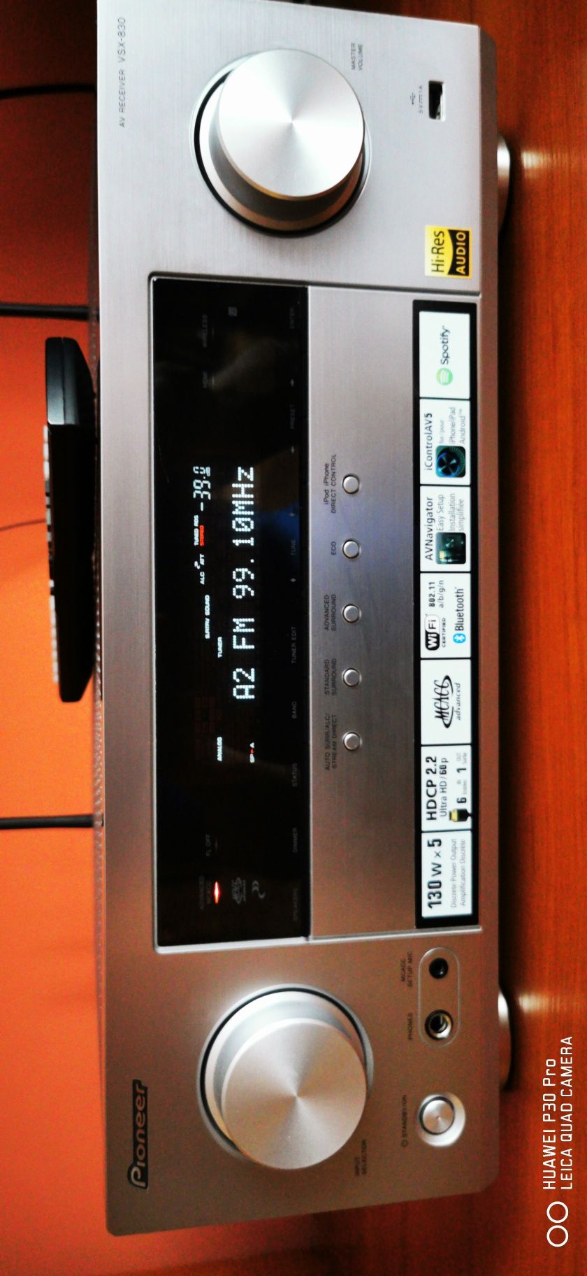 Pioneer Vsx 830 Amplituner 4k Hi Res Audio. 5.2 Wi fi. bluetooth