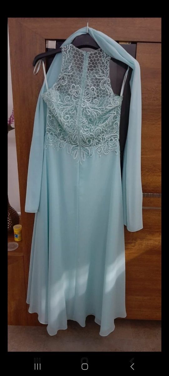 Vestido Cerimónia Azul Celeste