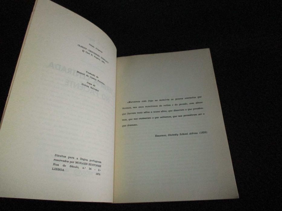 Livro Terapia centrada no paciente Carl R. Rogers