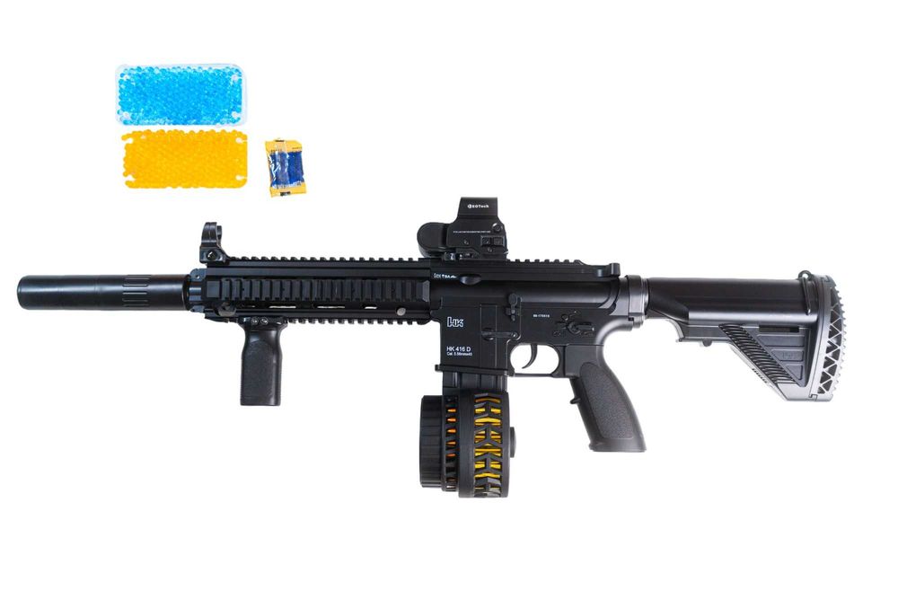 Гель бластер акумуляторний, Іграшковий автомат стріляє орбізами HK416D