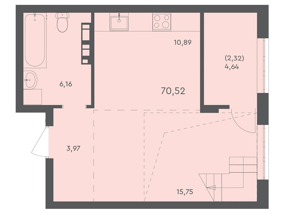 Продається дворівнева квартира з антресольним поверхом у ЖК Scandia