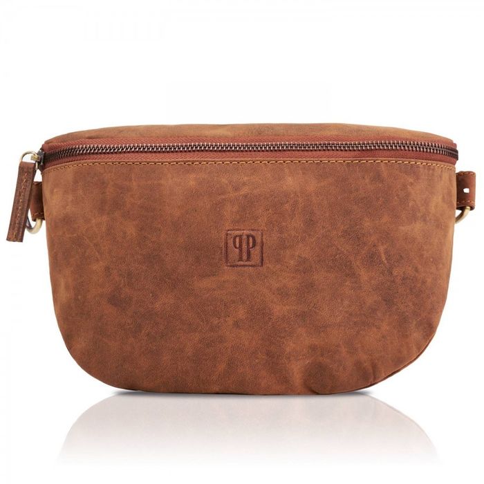 skórzana saszetka na pas vintage paolo peruzzi t-36-lb