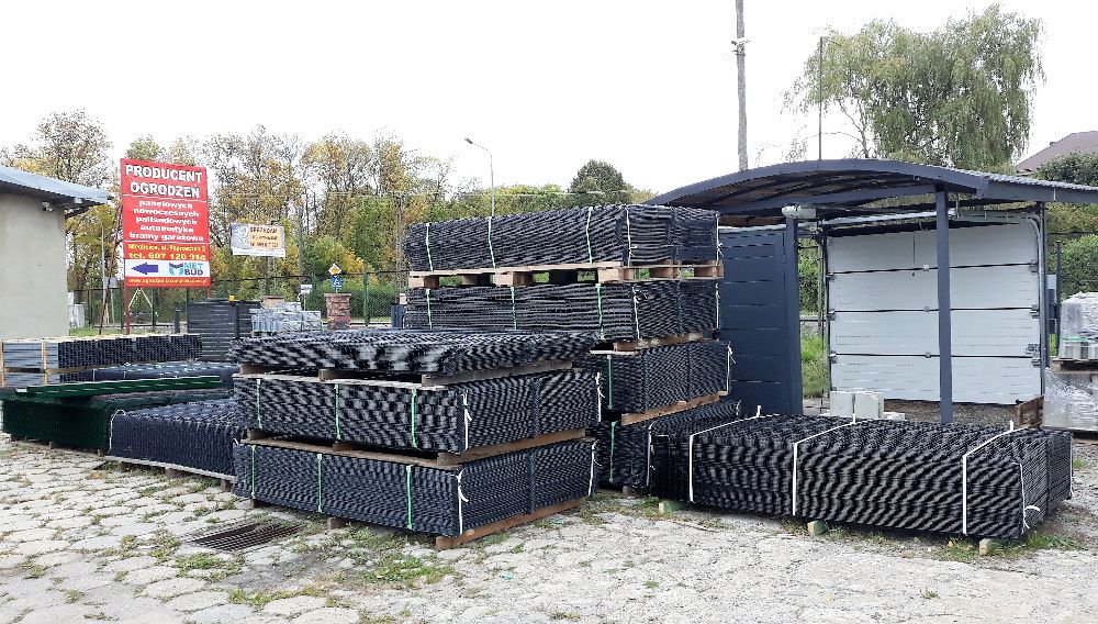 Słupek ogrodzeniowy 80x80x2 h-2,3 m grafit, czarny, panel