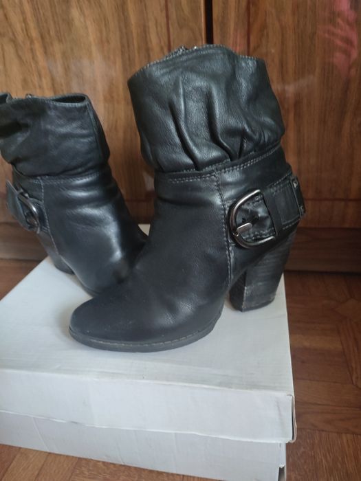 Зимові шкіряні ботінки