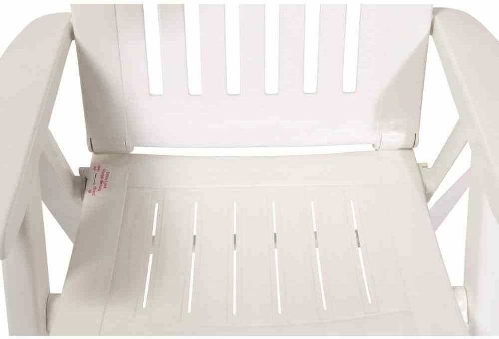 крісло розкладний стілець Sieger 828/W Comtesse пластик 66x65x108 см