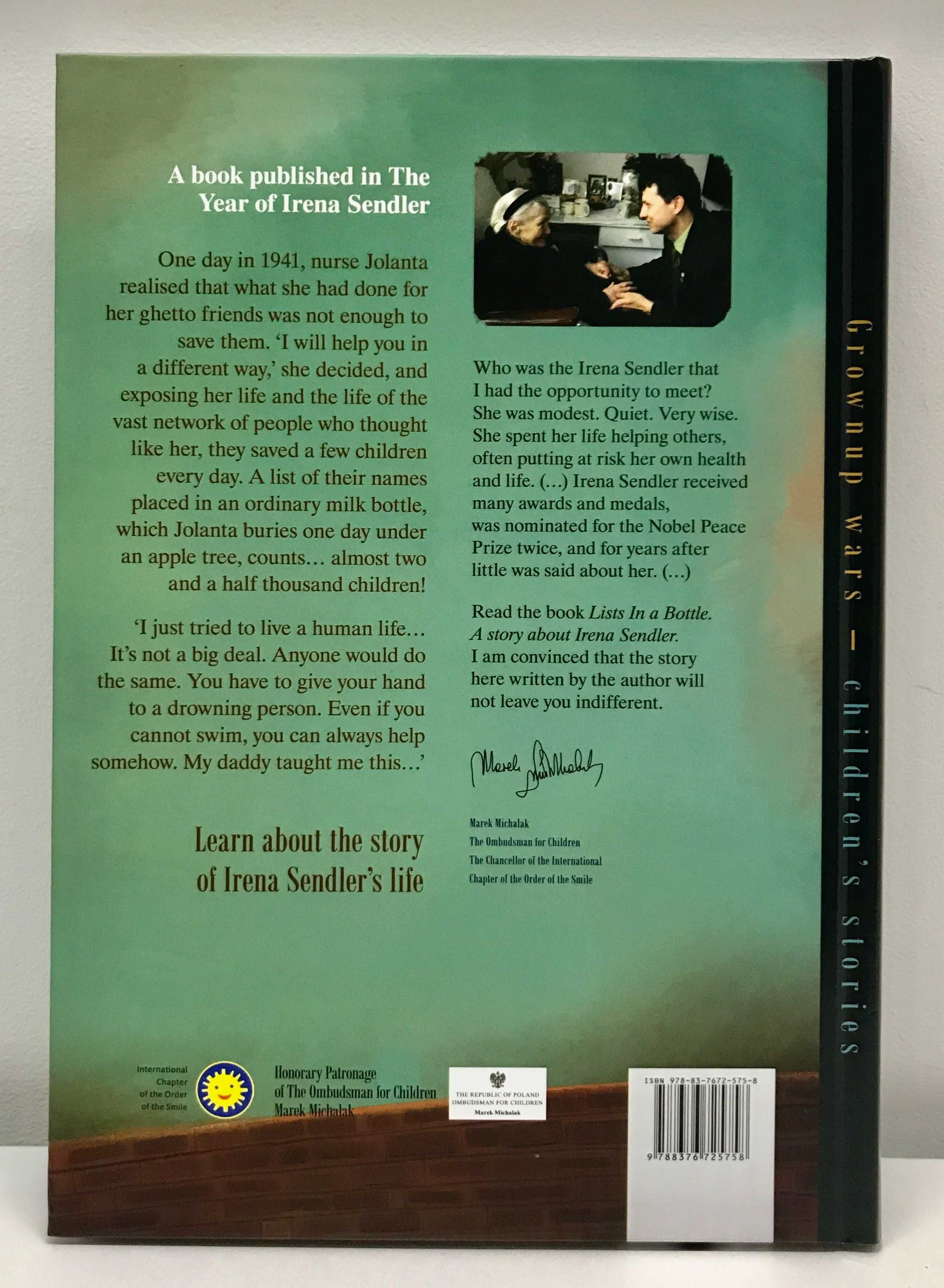 Książka Lists In A Bottle A Story About Irena Sendler jęz. ang.