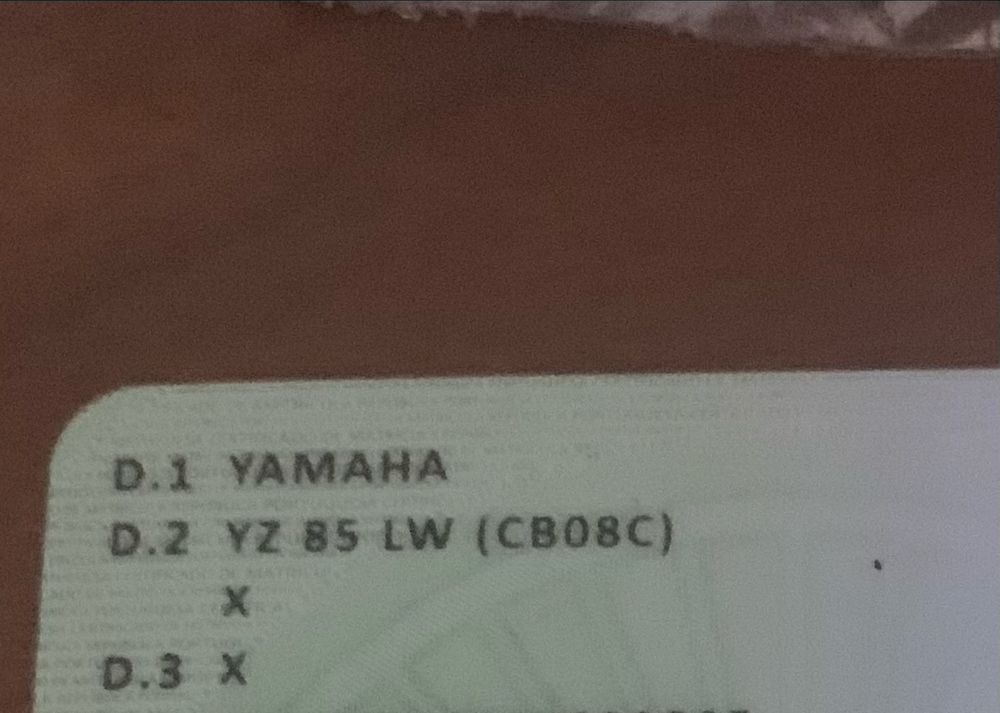 Yamaha YZ 85 MATRICULADA
