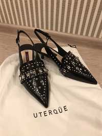 Кожаные туфли uterque ,zara