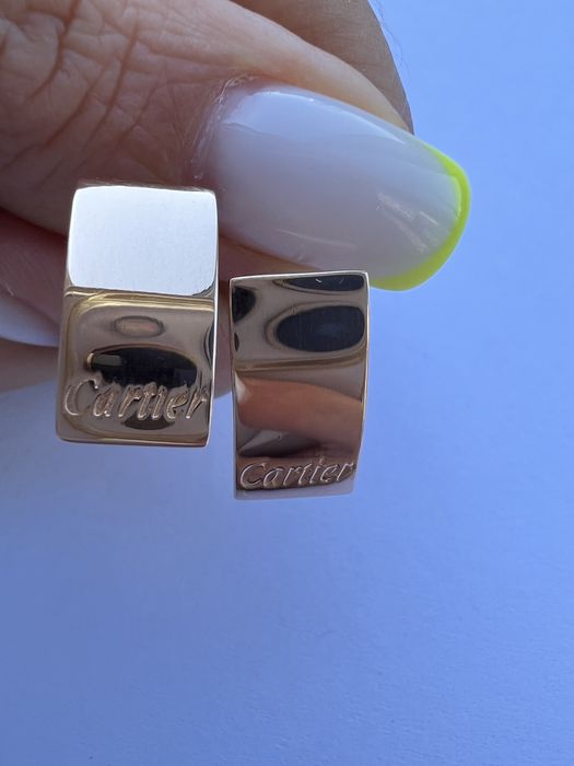 Золотые серьги Cartier красное золото 585 проба
