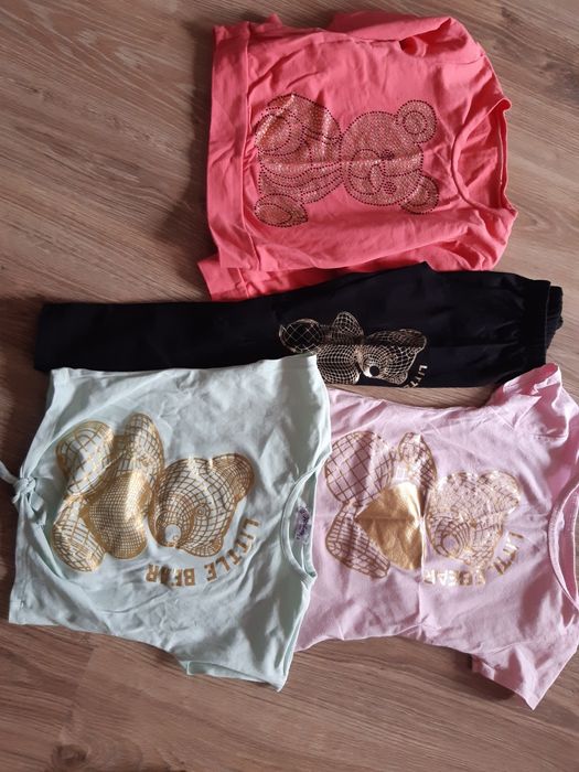 Zestaw komplet lato mis bluza leginsy koszulka 116