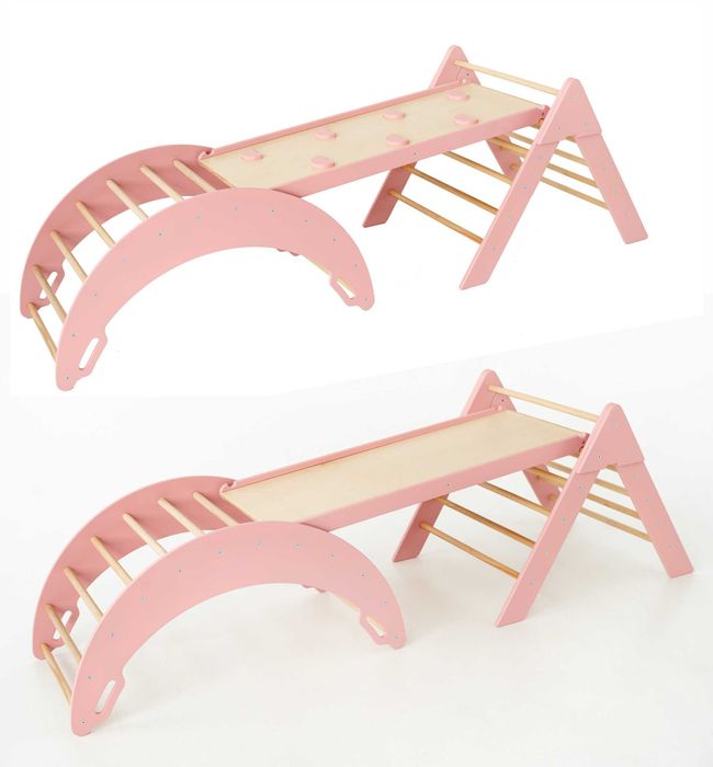 Рожевий комплекс Монтессори | Трикутник Піклер + Арка | Подарунок
