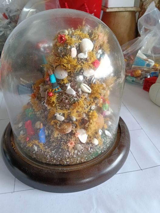 Presépio, Cascata S.João em redoma de vidro