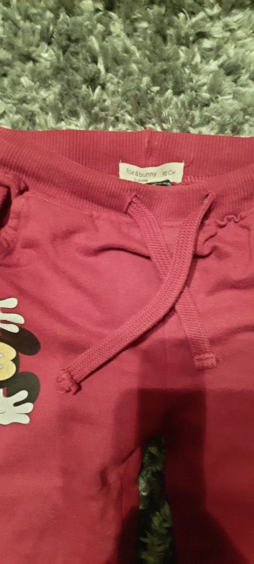 Spodnie Myszka Mickey  dresowe 92