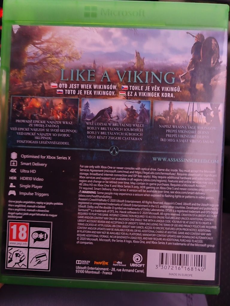 Assassin's Creed valhalla xbox one s x series Polska wersja