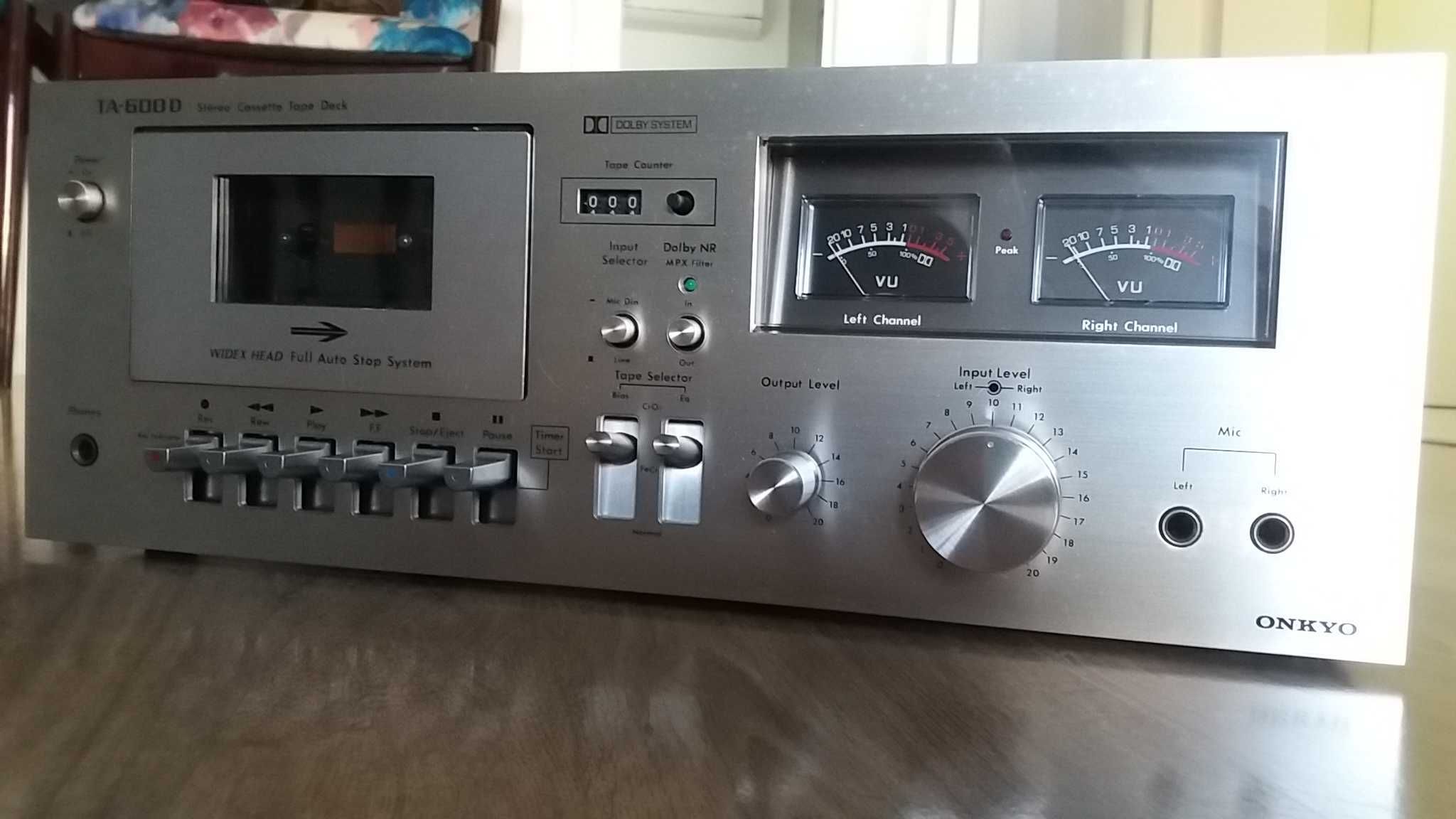 Onkyo TA-600D leitor de cassetes / K7 - limpo e revisto