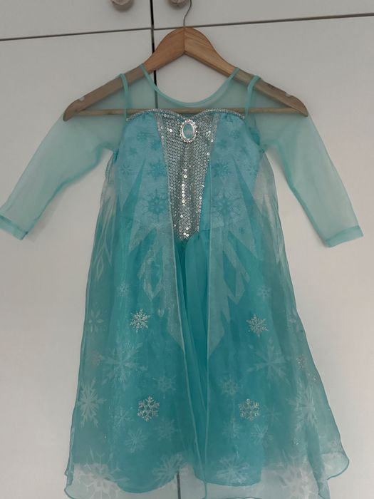 Kostium na bal Elsa Frozen H&M rozmiar 100/116