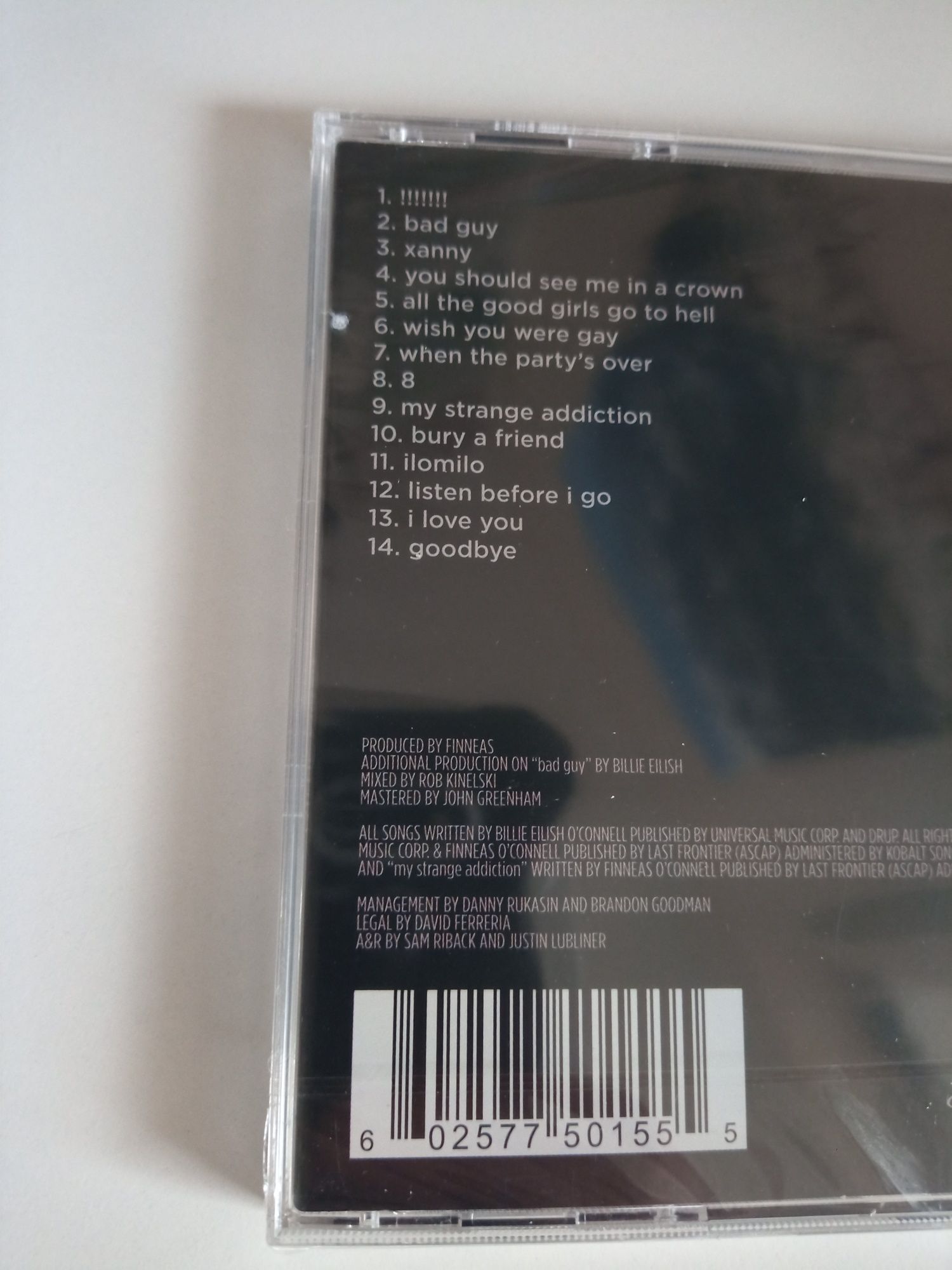 Billie Eilish - płyta CD z muzyka