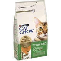 Cat Chow (Кет чау) 15 кг з індичкою для стерилізованих котів.