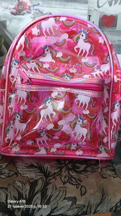 Дитячий рюкзак  единоріг.