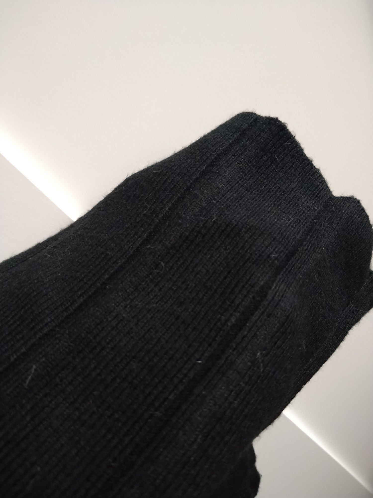 Sukienka swetrowa sweterkowa sweter prążek czarna święta 38 40