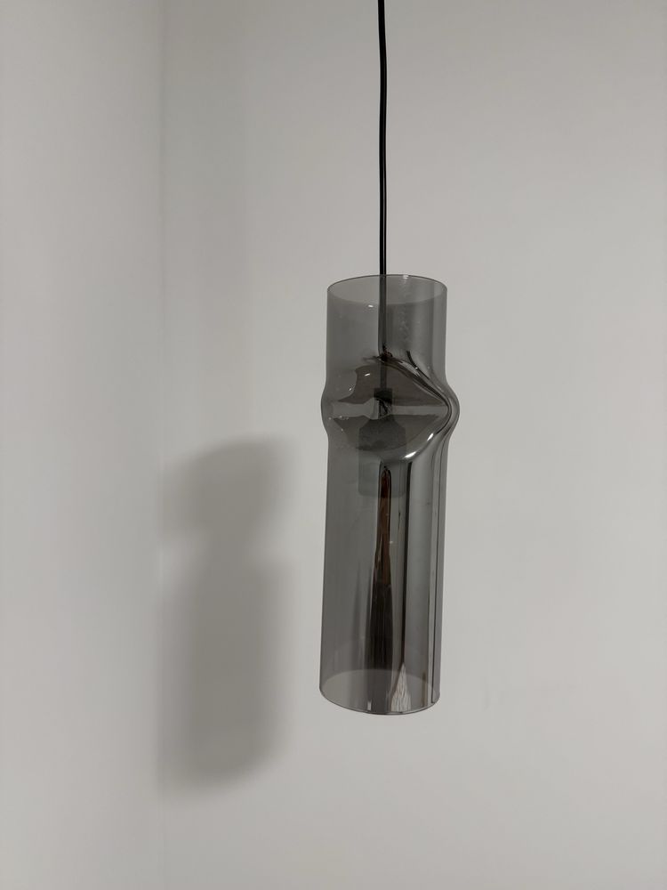 Lampa sufitowa wisząca szklana przezroczysta