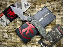 Нож Microtech Stitch Natural Clear Apocalyptic Partial Ser Borka M390