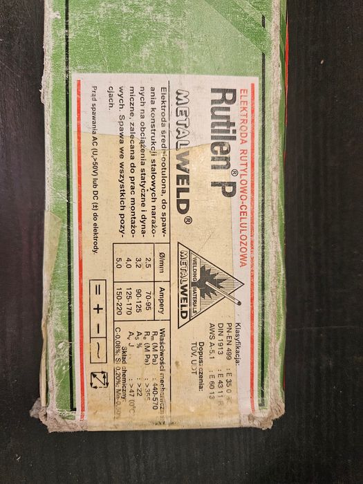 Elektroda METALWELD Rutilen P fi 4,0 paczka 5kg