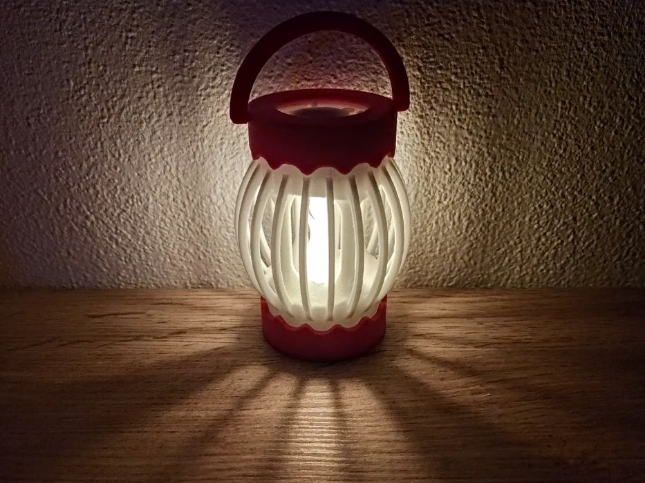 Mini Candeeiro de Mesa com 2 Velas LED