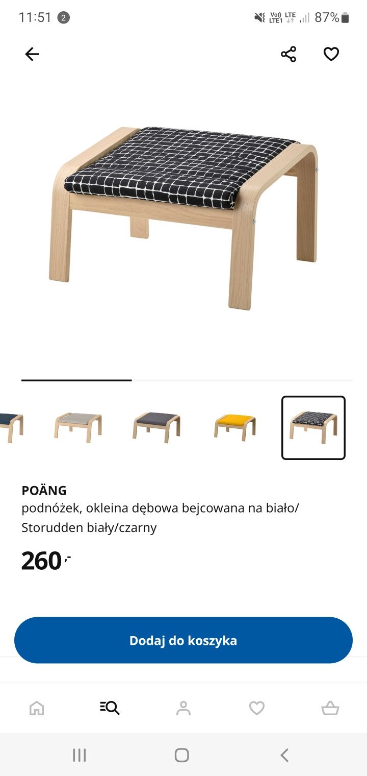 Podnóżek IKEA Poang