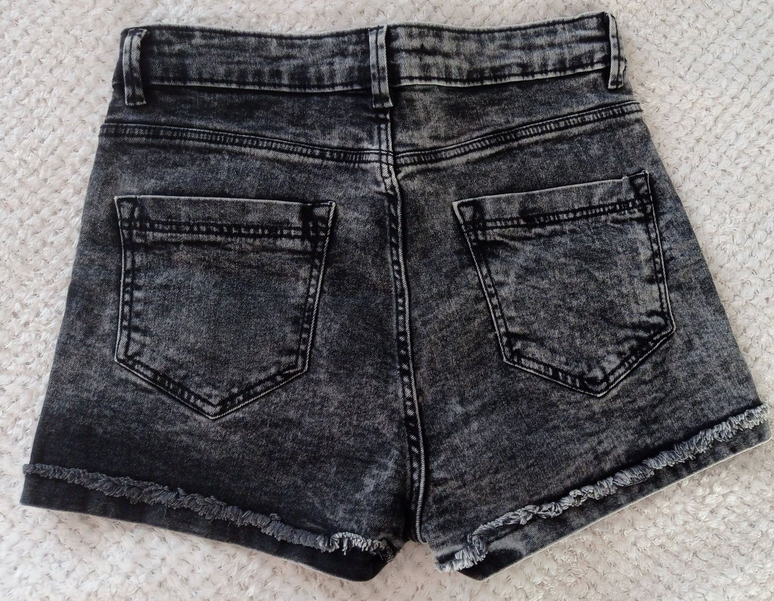 Spodenki szorty jeans czarne SINSAY 36/S