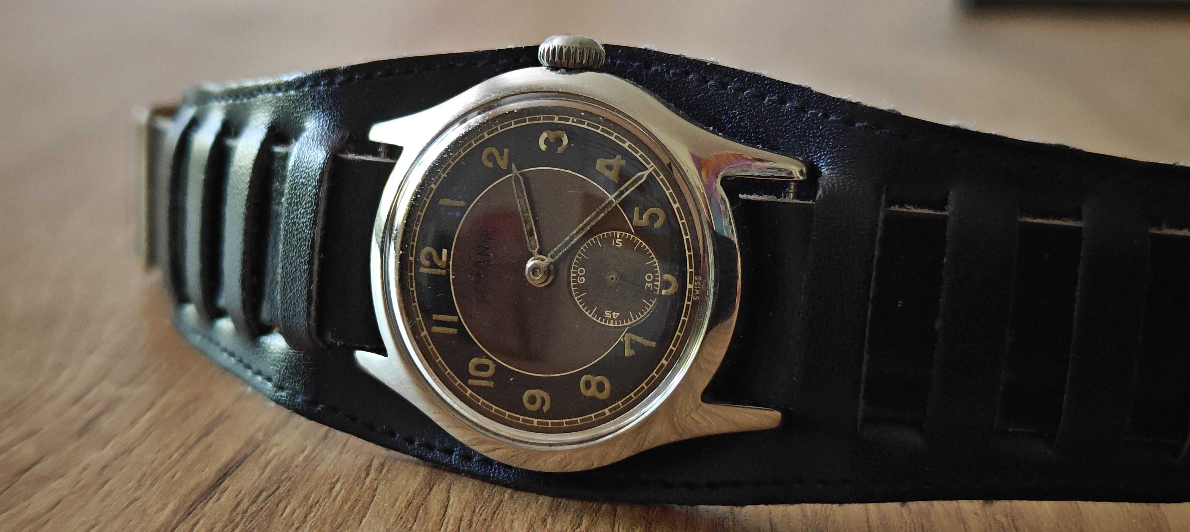 Stary Militarny Zegarek Lemania 239A Bullseye Iwc  50-te Lata Unikat