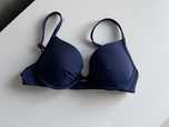 Granatowy biustonosz push up góra od stroju kąpielowego bikini triumph