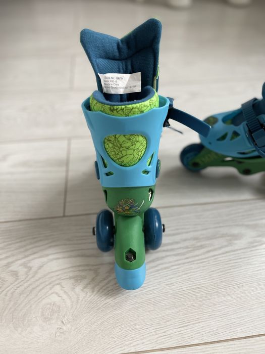 Ролики дитячі 3-8 років (налаштовуються) Черепашки-ніндзя США