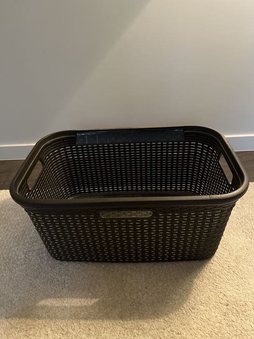 Kosz curver brązowy