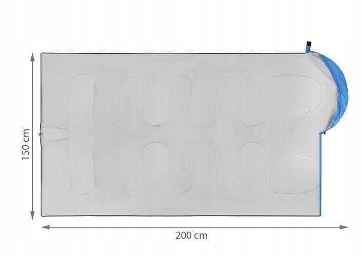 Śpiwór Trizand Lekki Śpiwór Turystyczny + Pokrowiec 75 cm x 200 cm