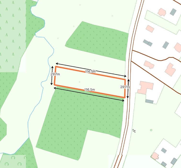 Działka 34ar z warunkami zabudowy Myślina