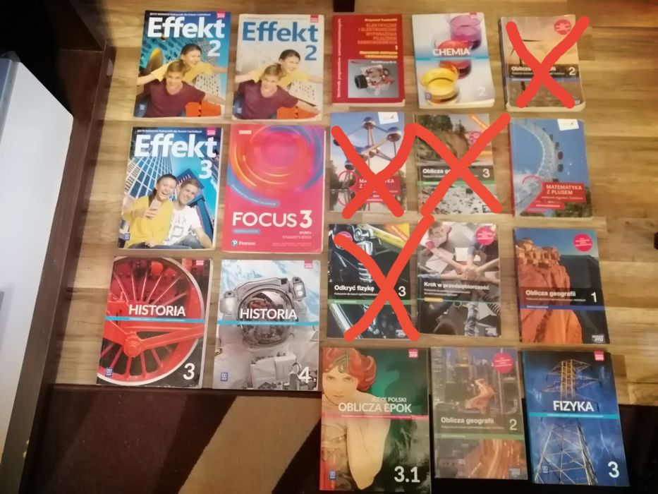 Podręczniki do szkoły średniej: klasa 1/2/3/4.