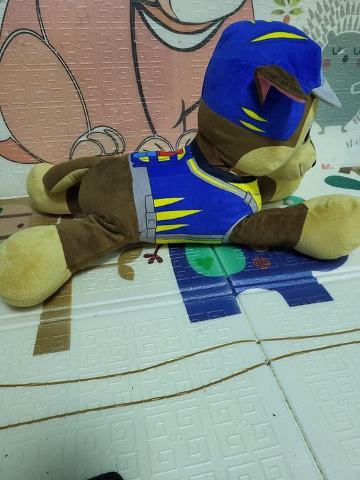 М'яка іграшка Чейз гонщик 55см. Щенячий патруль (Paw Patrol) Оригінал!