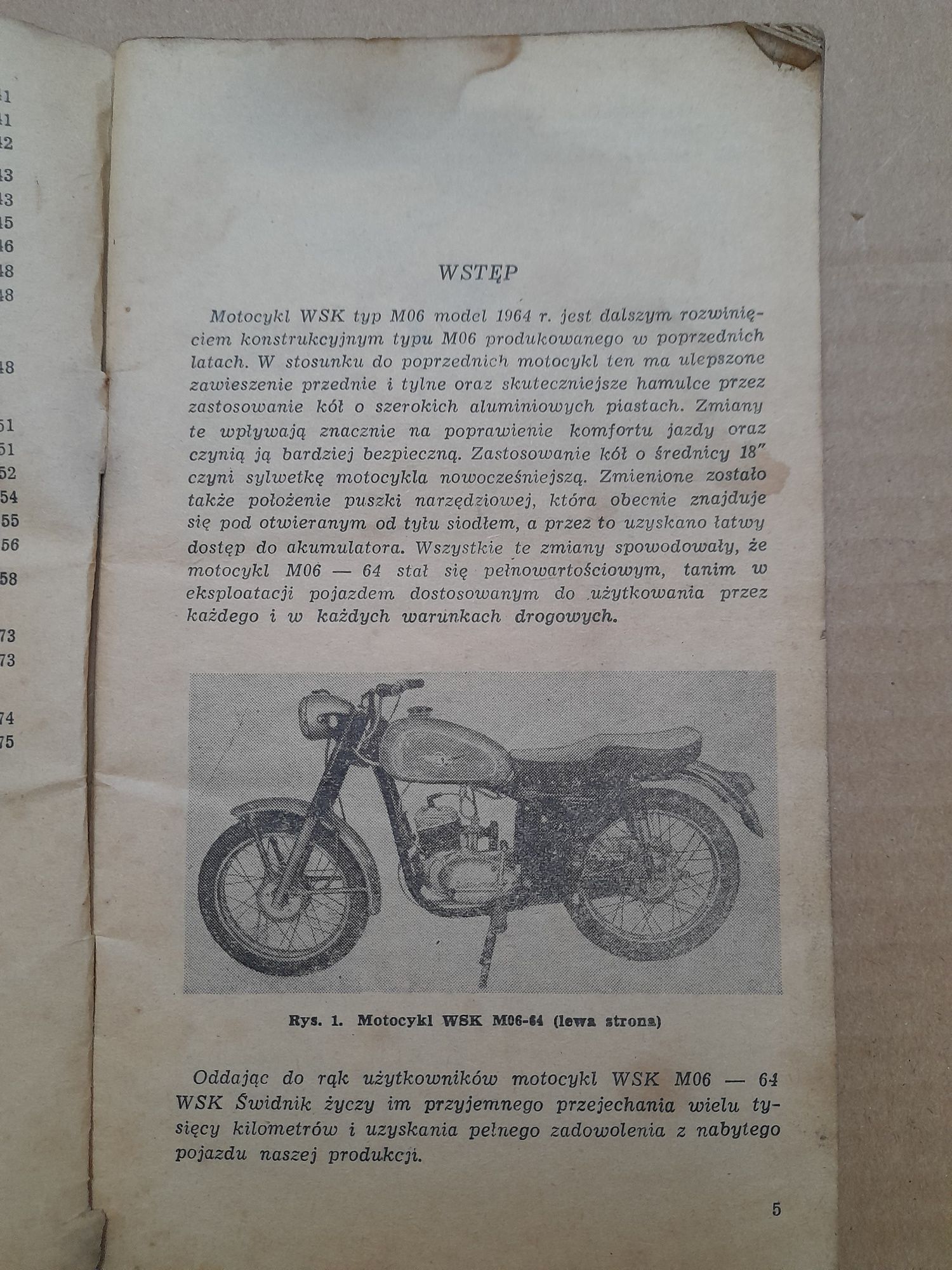 Instrukcja Obsługi MOTOCYKL  WSK M06